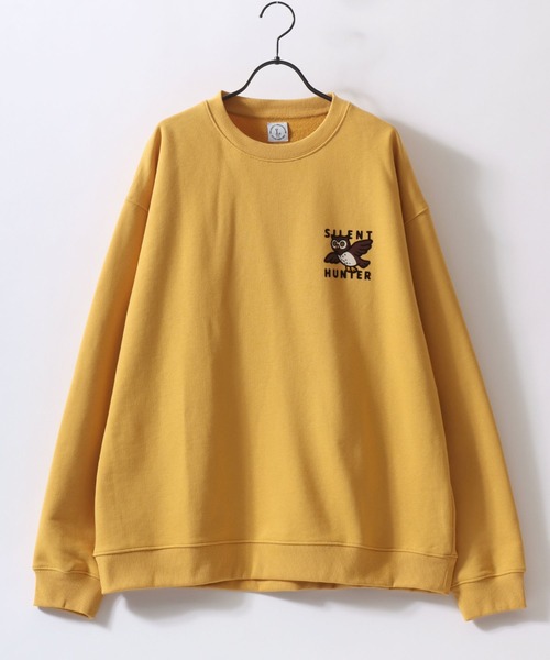 SITRY(シトリー)の「Animal Flock Print Sweat shirt/オーバーサイズ アニマル ワンポイント フロッキープリント オーバーサイズ ヘビーウェイト 裏毛 トレーナー スウェット レディース メンズ(スウェット・メンズ・グレー系その他/ブラウン/アッシュ/グレー系その他2/ブラック/マスタード・M/L)」の18枚目の写真