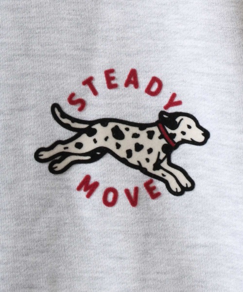 SITRY(シトリー)の「Animal Flock Print Sweat shirt/オーバーサイズ アニマル ワンポイント フロッキープリント オーバーサイズ ヘビーウェイト 裏毛 トレーナー スウェット レディース メンズ(スウェット・メンズ・グレー系その他/ブラウン/アッシュ/グレー系その他2/ブラック/マスタード・M/L)」の15枚目の写真