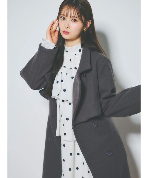 dazzlin（ダズリン）の「オープンショルダーティアードミニワンピース（ワンピース・レディース・その他1/ブラック/アイボリー・FREE）」の16枚目の写真