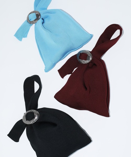 TOGA(トーガ)の「【TOGA TOO/トーガトゥー】Concho knit bag(ハンドバッグ・レディース・ライトブルー/ワイン/ブラック・FREE)」の5枚目の写真