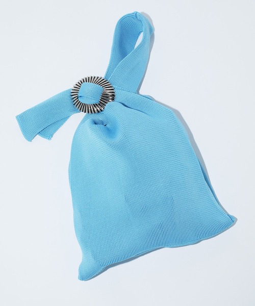 TOGA(トーガ)の「【TOGA TOO/トーガトゥー】Concho knit bag(ハンドバッグ・レディース・ライトブルー/ワイン/ブラック・FREE)」の12枚目の写真
