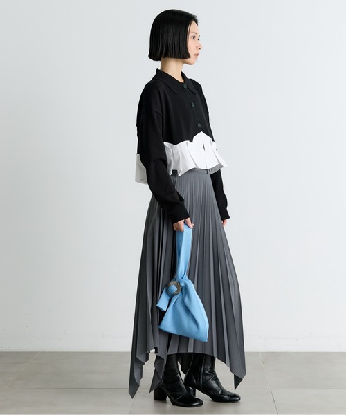 TOGA(トーガ)の「【TOGA TOO/トーガトゥー】Concho knit bag(ハンドバッグ・レディース・ライトブルー/ワイン/ブラック・FREE)」の9枚目の写真