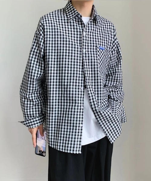 KELVIN(ケルヴァン)の「Modern Gingham Shirt モダンギンガムシャツ(シャツ/ブラウス・メンズ・ブラウン/ブラック・MEDIUM/LARGE)」の1枚目の写真