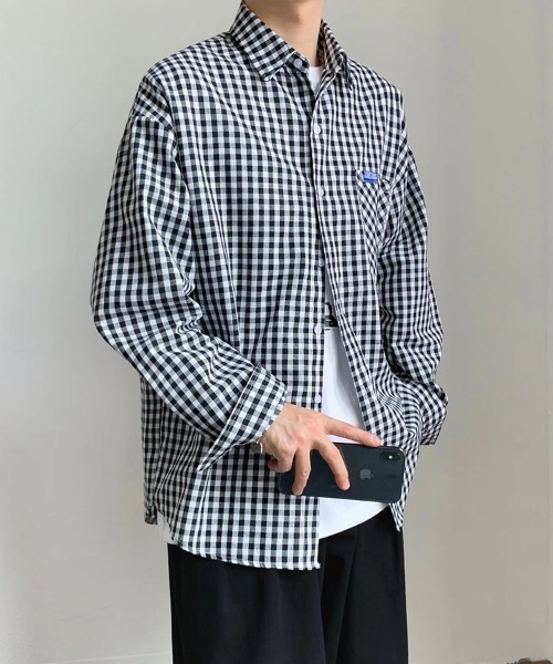 KELVIN(ケルヴァン)の「Modern Gingham Shirt モダンギンガムシャツ(シャツ/ブラウス・メンズ・ブラウン/ブラック・MEDIUM/LARGE)」の5枚目の写真