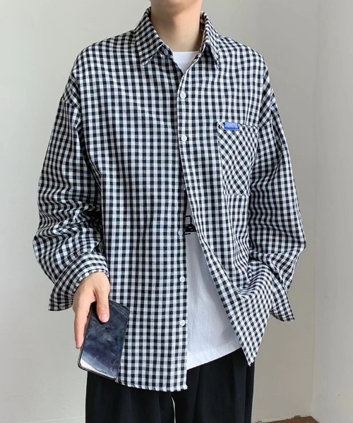 KELVIN(ケルヴァン)の「Modern Gingham Shirt モダンギンガムシャツ(シャツ/ブラウス・メンズ・ブラウン/ブラック・MEDIUM/LARGE)」の8枚目の写真