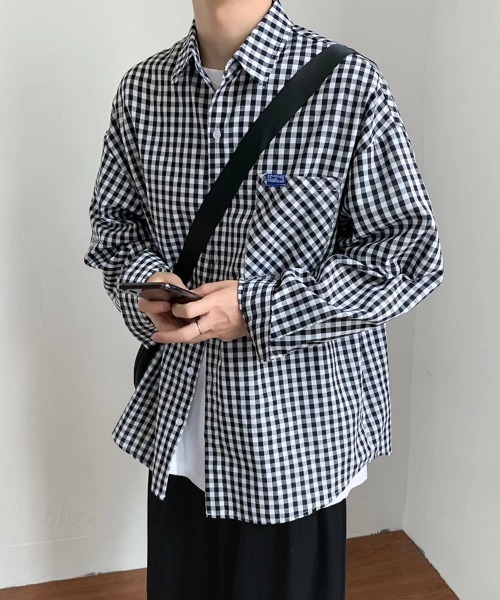 KELVIN(ケルヴァン)の「Modern Gingham Shirt モダンギンガムシャツ(シャツ/ブラウス・メンズ・ブラウン/ブラック・MEDIUM/LARGE)」の14枚目の写真