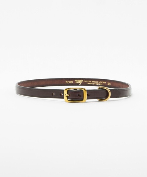 Steven Alan(スティーブンアラン)の「<TORY LEATHER>WIDE PLAIN CREASED BELT/ベルト(ベルト・レディース・ダークブラウン/ブラック・30inch/28inch)」の2枚目の写真