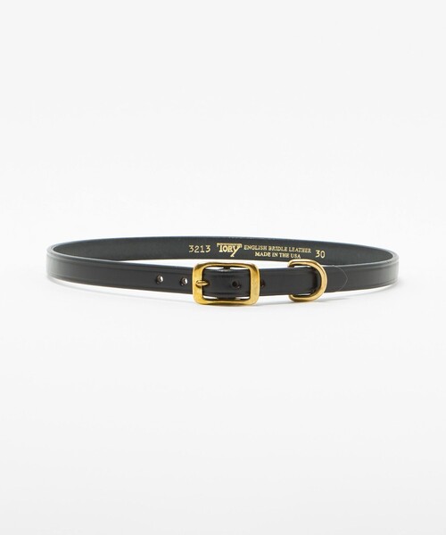 Steven Alan(スティーブンアラン)の「<TORY LEATHER>WIDE PLAIN CREASED BELT/ベルト(ベルト・レディース・ダークブラウン/ブラック・30inch/28inch)」の1枚目の写真