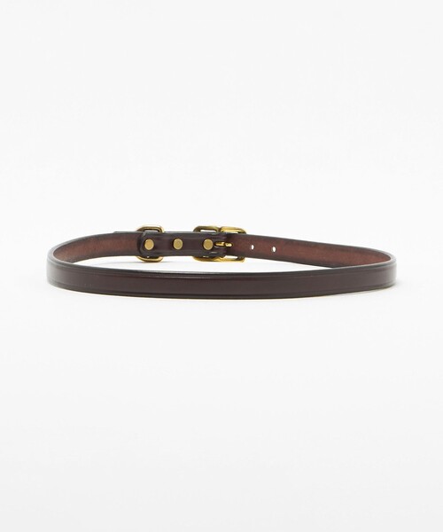 Steven Alan(スティーブンアラン)の「<TORY LEATHER>WIDE PLAIN CREASED BELT/ベルト(ベルト・レディース・ダークブラウン/ブラック・30inch/28inch)」の8枚目の写真