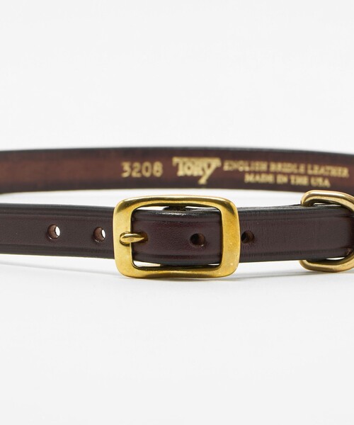 Steven Alan(スティーブンアラン)の「<TORY LEATHER>WIDE PLAIN CREASED BELT/ベルト(ベルト・レディース・ダークブラウン/ブラック・30inch/28inch)」の7枚目の写真