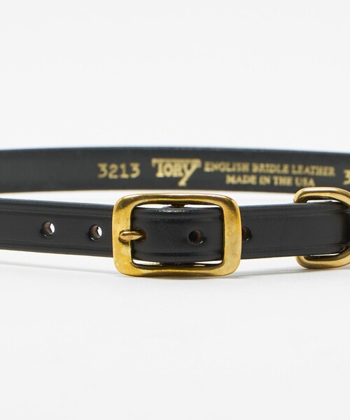 Steven Alan(スティーブンアラン)の「<TORY LEATHER>WIDE PLAIN CREASED BELT/ベルト(ベルト・レディース・ダークブラウン/ブラック・30inch/28inch)」の5枚目の写真