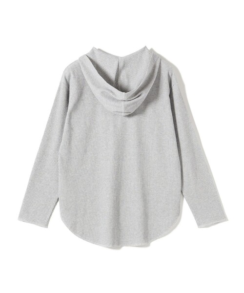 SHIPS Colors(シップス カラーズ)の「〈手洗い可能〉TC ワッフル フーディー トップス◇(Tシャツ/カットソー・レディース・ブラック/グレー/オフホワイト・ONE SIZE)」の15枚目の写真
