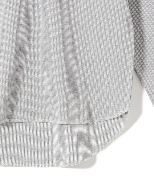 SHIPS Colors(シップス カラーズ)の「〈手洗い可能〉TC ワッフル フーディー トップス◇(Tシャツ/カットソー・レディース・ブラック/グレー/オフホワイト・ONE SIZE)」の17枚目の写真