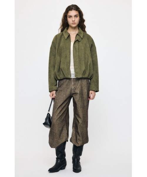 MOUSSY（マウジー）の「【26年AW新作】【セットアップ対応】VELVET WIDE STRAIGHT（デニムパンツ・レディース・ベージュ系その他/ブラック系その他・2/0/1）」の10枚目の写真