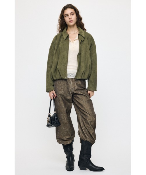 MOUSSY（マウジー）の「【26年AW新作】【セットアップ対応】VELVET WIDE STRAIGHT（デニムパンツ・レディース・ベージュ系その他/ブラック系その他・2/0/1）」の11枚目の写真