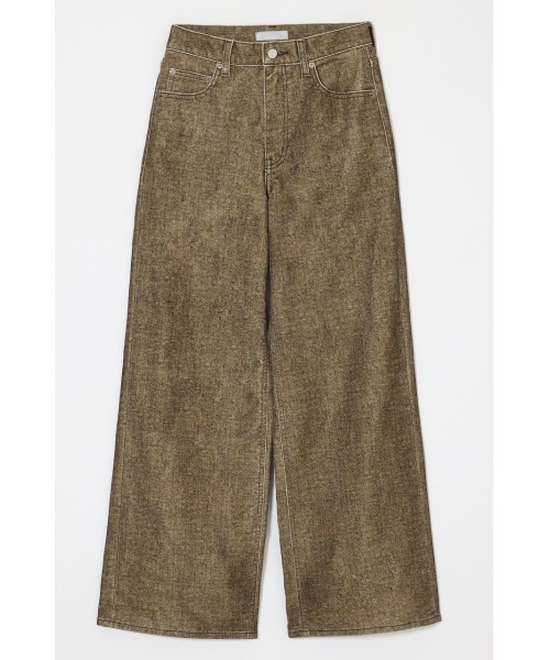 MOUSSY（マウジー）の「【26年AW新作】【セットアップ対応】VELVET WIDE STRAIGHT（デニムパンツ・レディース・ベージュ系その他/ブラック系その他・2/0/1）」の14枚目の写真