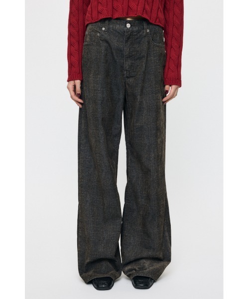 MOUSSY（マウジー）の「【26年AW新作】【セットアップ対応】VELVET WIDE STRAIGHT（デニムパンツ・レディース・ベージュ系その他/ブラック系その他・2/0/1）」の3枚目の写真