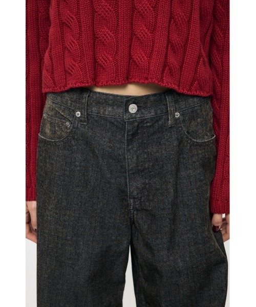 MOUSSY（マウジー）の「【26年AW新作】【セットアップ対応】VELVET WIDE STRAIGHT（デニムパンツ・レディース・ベージュ系その他/ブラック系その他・2/0/1）」の6枚目の写真