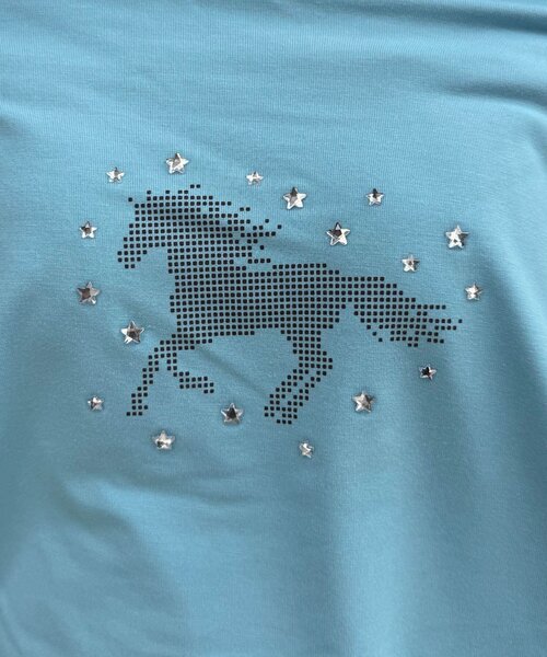 CIAOPANIC（チャオパニック）の「ホースグラフィックドレープネックロンTee（Tシャツ/カットソー・レディース・ブラウン/サックスブルー/ブラック・ONE SIZE）」の22枚目の写真