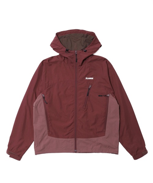 XLARGE(エクストララージ)の「NYLON PANELED JACKET(ナイロンジャケット・メンズ・ネイビー/ブラック/バーガンディー・S/M/L/XL)」の3枚目の写真