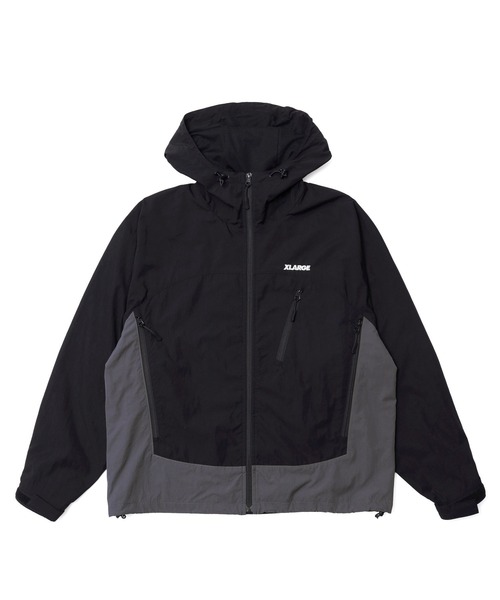 XLARGE(エクストララージ)の「NYLON PANELED JACKET(ナイロンジャケット・メンズ・ネイビー/ブラック/バーガンディー・S/M/L/XL)」の2枚目の写真