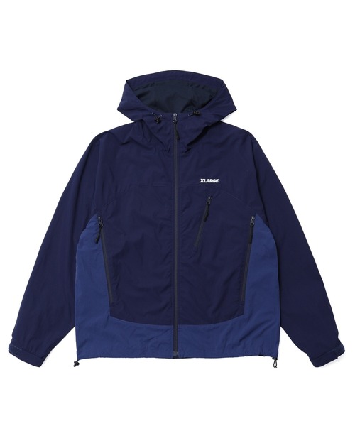 XLARGE(エクストララージ)の「NYLON PANELED JACKET(ナイロンジャケット・メンズ・ネイビー/ブラック/バーガンディー・S/M/L/XL)」の4枚目の写真