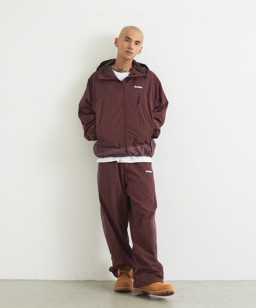 XLARGE(エクストララージ)の「NYLON PANELED JACKET(ナイロンジャケット・メンズ・ネイビー/ブラック/バーガンディー・S/M/L/XL)」の9枚目の写真