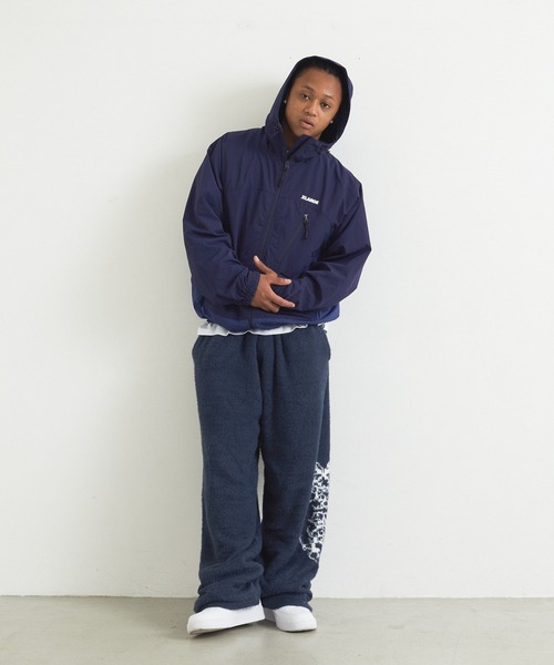 XLARGE(エクストララージ)の「NYLON PANELED JACKET(ナイロンジャケット・メンズ・ネイビー/ブラック/バーガンディー・S/M/L/XL)」の10枚目の写真