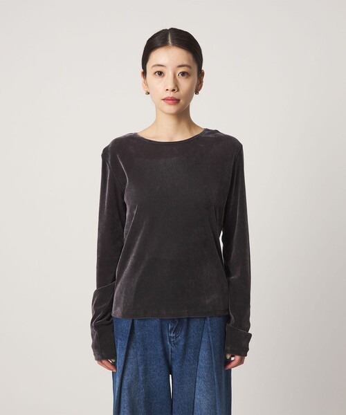 CITEN(シテン)の「<CITEN>シアーフロッキートップ(Tシャツ/カットソー・レディース・オフホワイト/ライトブルー/ダークグレー・FREE)」の8枚目の写真