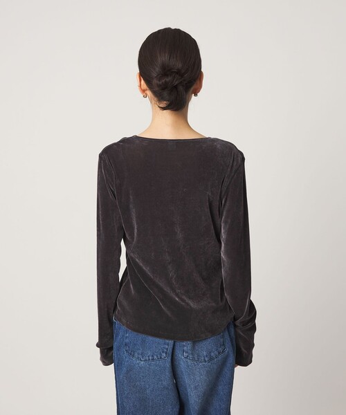 CITEN(シテン)の「<CITEN>シアーフロッキートップ(Tシャツ/カットソー・レディース・オフホワイト/ライトブルー/ダークグレー・FREE)」の10枚目の写真