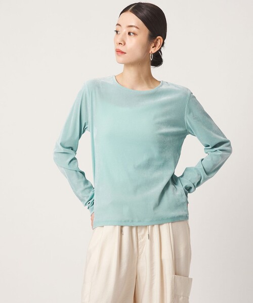 CITEN(シテン)の「<CITEN>シアーフロッキートップ(Tシャツ/カットソー・レディース・オフホワイト/ライトブルー/ダークグレー・FREE)」の13枚目の写真