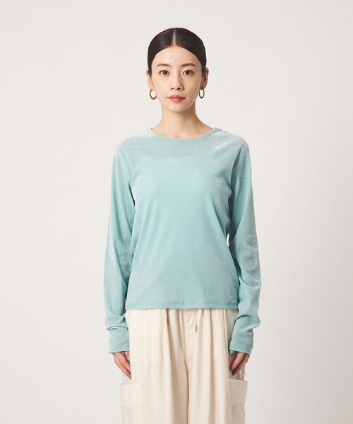 CITEN(シテン)の「<CITEN>シアーフロッキートップ(Tシャツ/カットソー・レディース・オフホワイト/ライトブルー/ダークグレー・FREE)」の15枚目の写真