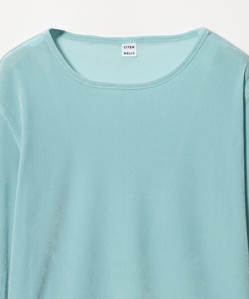 CITEN(シテン)の「<CITEN>シアーフロッキートップ(Tシャツ/カットソー・レディース・オフホワイト/ライトブルー/ダークグレー・FREE)」の19枚目の写真