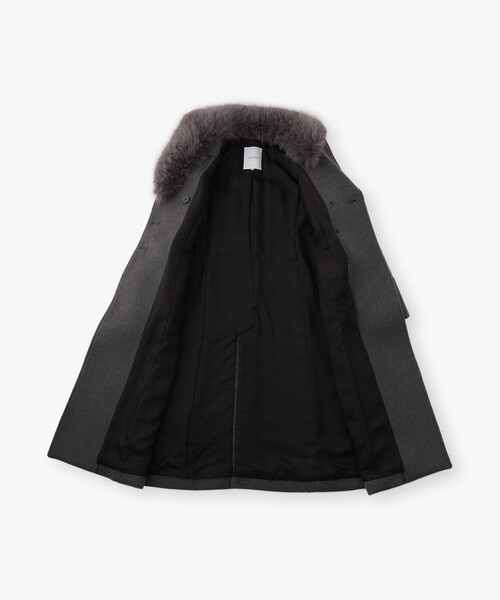 LOVELESS(ラブレス)の「【WEB先行予約】【二重織ビーバー】ナポレオンコート(チェスターコート・レディース・ライトグレー/ブラック/ネイビー・38/36/34)」の10枚目の写真