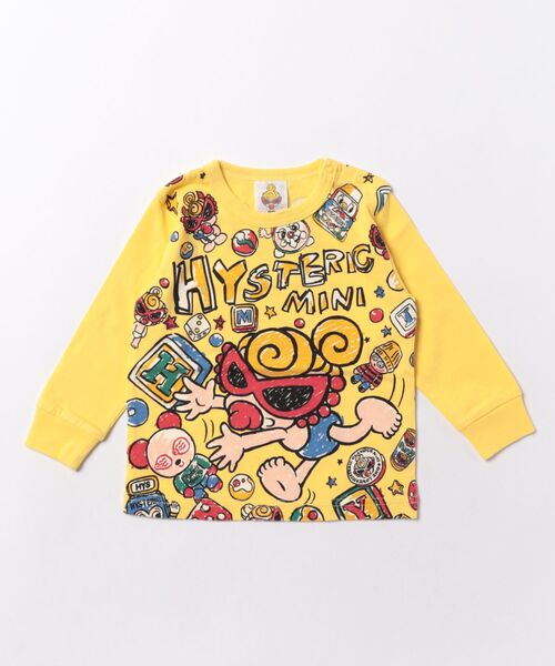 HYSTERIC MINI｜ヒステリックミニのTシャツ/カットソー（イエロー/黄色