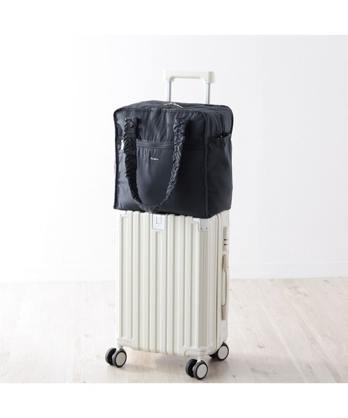 Francfranc(フランフラン)の「クラシックフラワー トラベルバッグ S ダークグレー 撥水加工 キャリーオン 旅行 トラベル(トートバッグ・レディース・ダークグレー・FREE)」の15枚目の写真