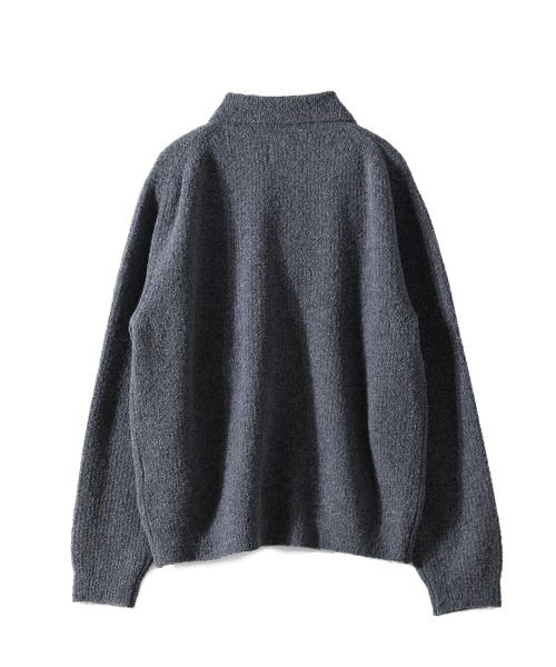 HORLISUN（ホーリーサン）の「Forshey Boucle Zip Up Knit Cardigan Charcoal Gray（カーディガン/ボレロ・メンズ・その他・MEDIUM/LARGE）」の2枚目の写真