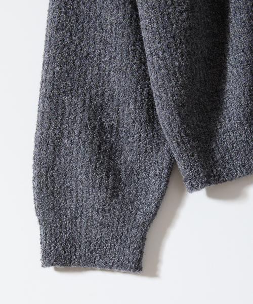 HORLISUN（ホーリーサン）の「Forshey Boucle Zip Up Knit Cardigan Charcoal Gray（カーディガン/ボレロ・メンズ・その他・MEDIUM/LARGE）」の4枚目の写真