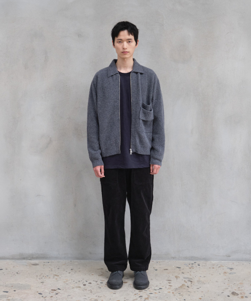 HORLISUN（ホーリーサン）の「Forshey Boucle Zip Up Knit Cardigan Charcoal Gray（カーディガン/ボレロ・メンズ・その他・MEDIUM/LARGE）」の6枚目の写真