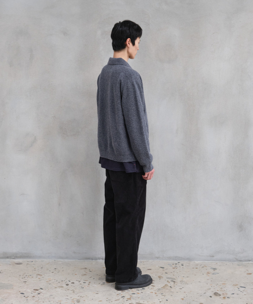 HORLISUN（ホーリーサン）の「Forshey Boucle Zip Up Knit Cardigan Charcoal Gray（カーディガン/ボレロ・メンズ・その他・MEDIUM/LARGE）」の9枚目の写真