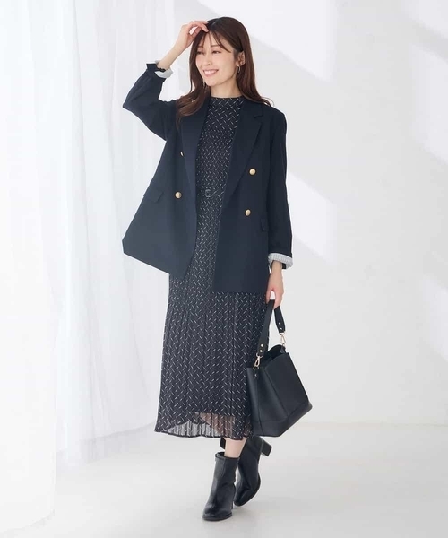 a.v.v(アーヴェヴェ)の「Wブレストジャケット(その他アウター・レディース・ネイビー/ブラウン・36/38/40)」の5枚目の写真