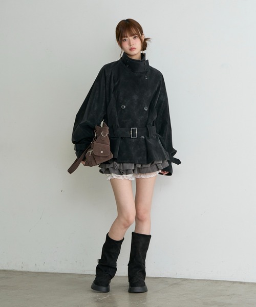 RAY CASSIN（レイカズン）の「カバーロングブーツ（ブーツ・レディース・ブラック/ブラック系その他・S/M/L/XL）」の11枚目の写真