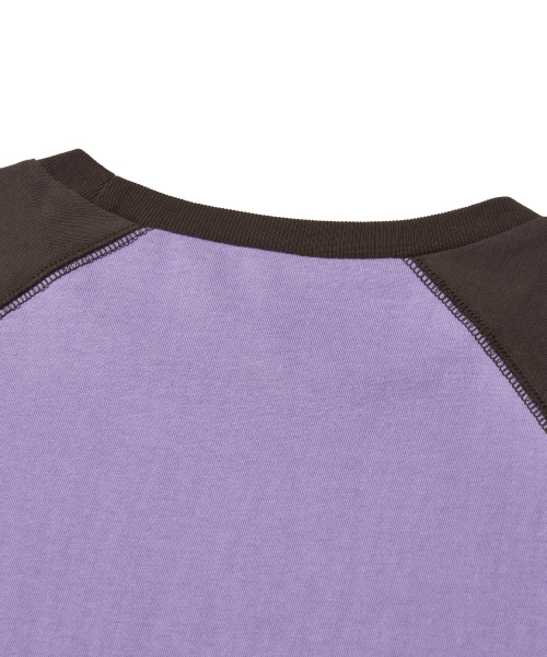 URBANDTYPE(アーバンディタイプ)の「ローエッジ ラグラン ロングスリーブ Tシャツ_パープル(Tシャツ/カットソー・レディース・その他・SMALL/MEDIUM/X-LARGE/LARGE)」の6枚目の写真