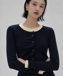 STUDIOUS | 【STUDIOUS/ステュディオス】2Piece Layered Rib Top/2ピースレイヤードトップ/ウォッシャブル/取り外し可(アンサンブル)