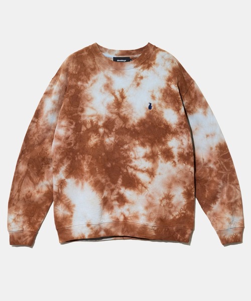 devadurga(デヴァドゥルガ)の「devadurga/デヴァドゥルガ MARBLE SWEAT(スウェット・メンズ・ブラウン・MEDIUM/X-LARGE)」の1枚目の写真
