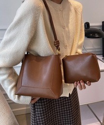 ミニバッグ付き2WAYバケツショルダーバッグ
