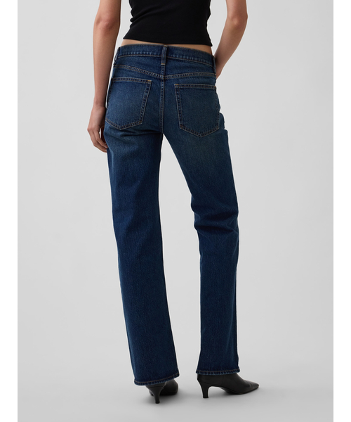 GAP(ギャップ)の「ミッドライズ リラックスフィット フレアデニム(デニムパンツ・レディース・ダークインディゴブルー・24/25/26)」の4枚目の写真