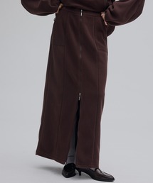 Ameri（アメリ）の「ZIP SLIT FLEECE SKIRT（スカート）」