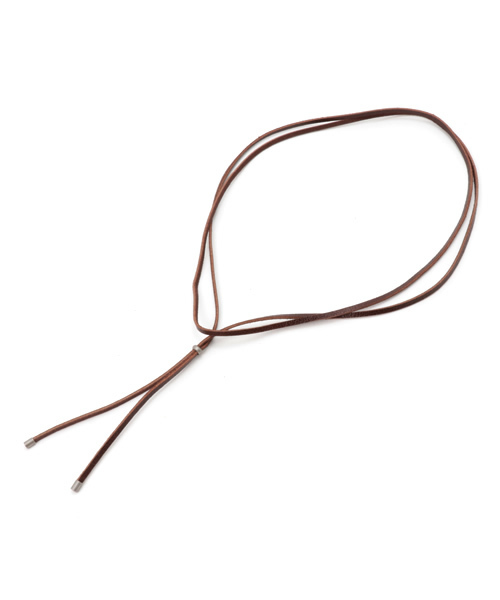 MOUSSY（マウジー）の「REAL LEATHER CODE（ネックレス・レディース・ブラウン/ブラック/ダークブラウン・FREE）」の3枚目の写真