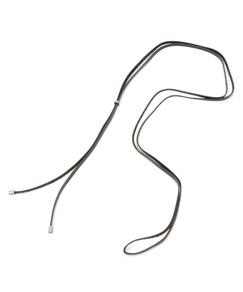 MOUSSY（マウジー）の「REAL LEATHER CODE（ネックレス・レディース・ブラウン/ブラック/ダークブラウン・FREE）」の6枚目の写真